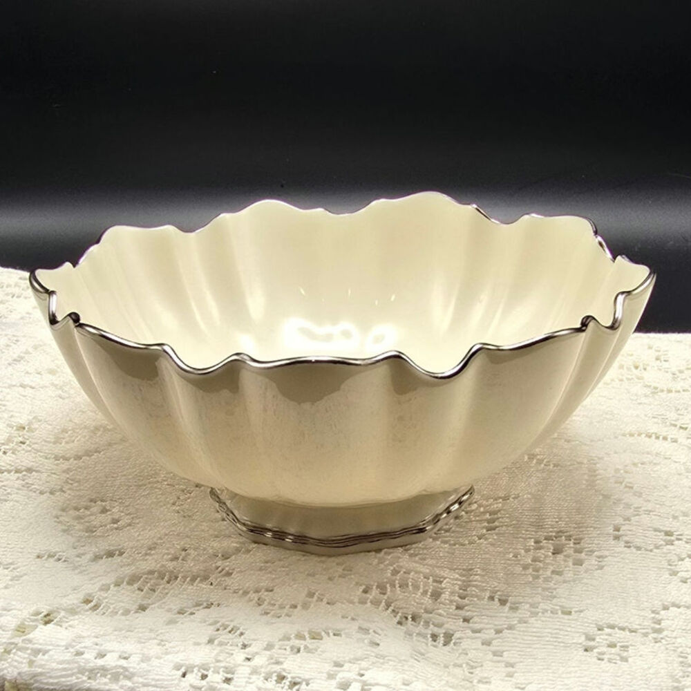 Lenox Symphony platinum Trim Candy Bowl Trinket Dish